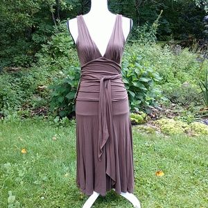 BCBG brown jersey dress NWT